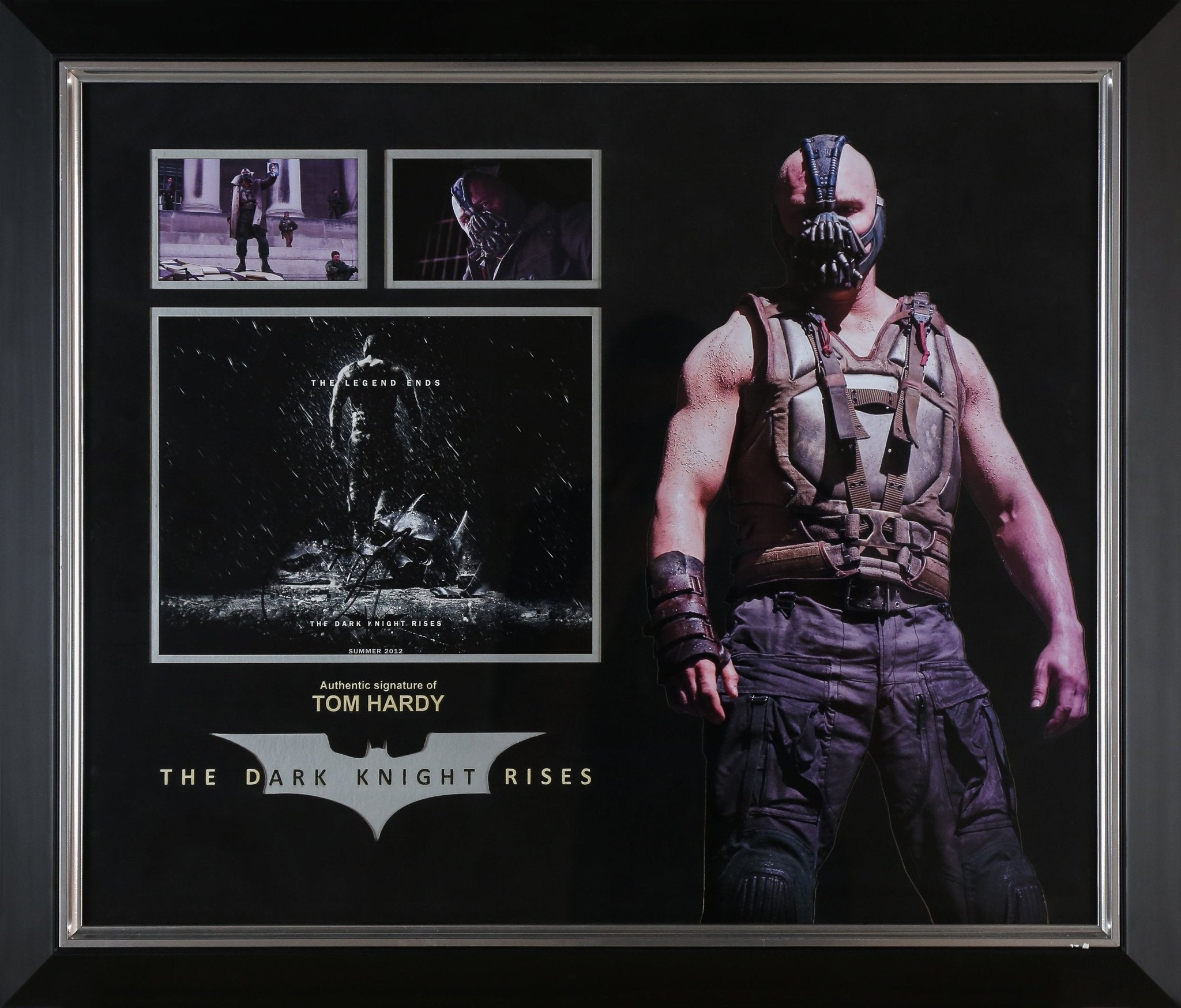 Tom Hardy, Batman The Dark Knight Rises Signed 12x8 Photograph Framed Display - Memorabilia Framers Shop
